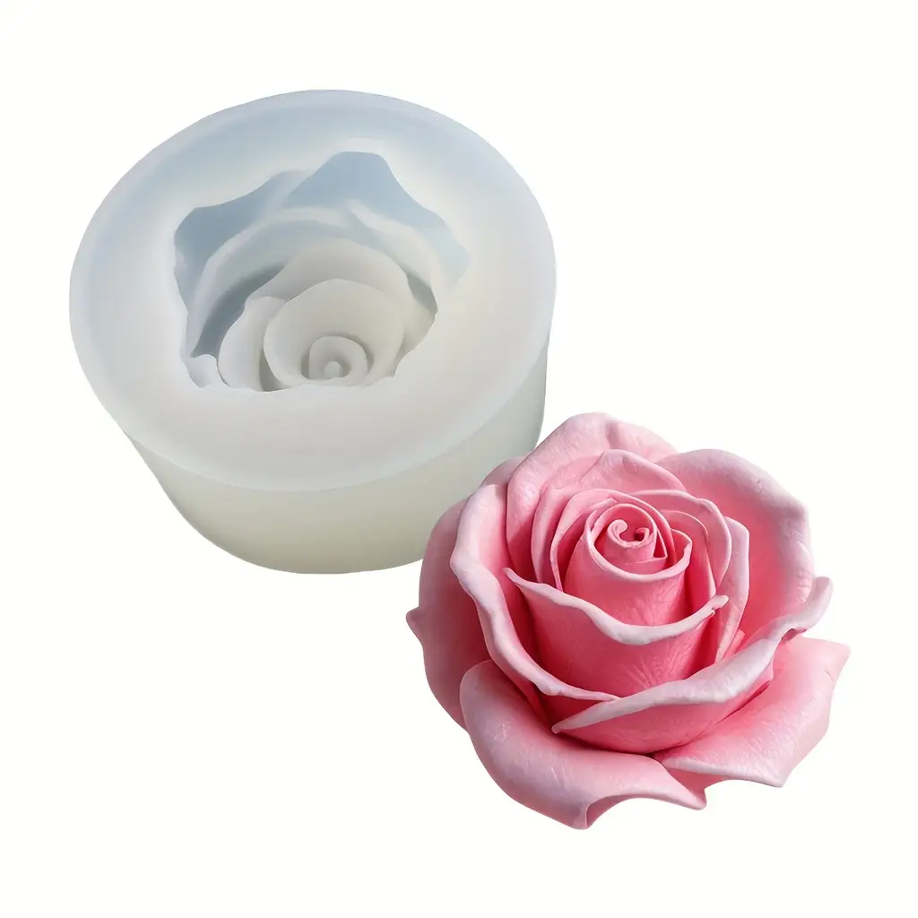 1 Rose Silicone Candle Mold -  - đánh giá và giá Flower Preservation Resin