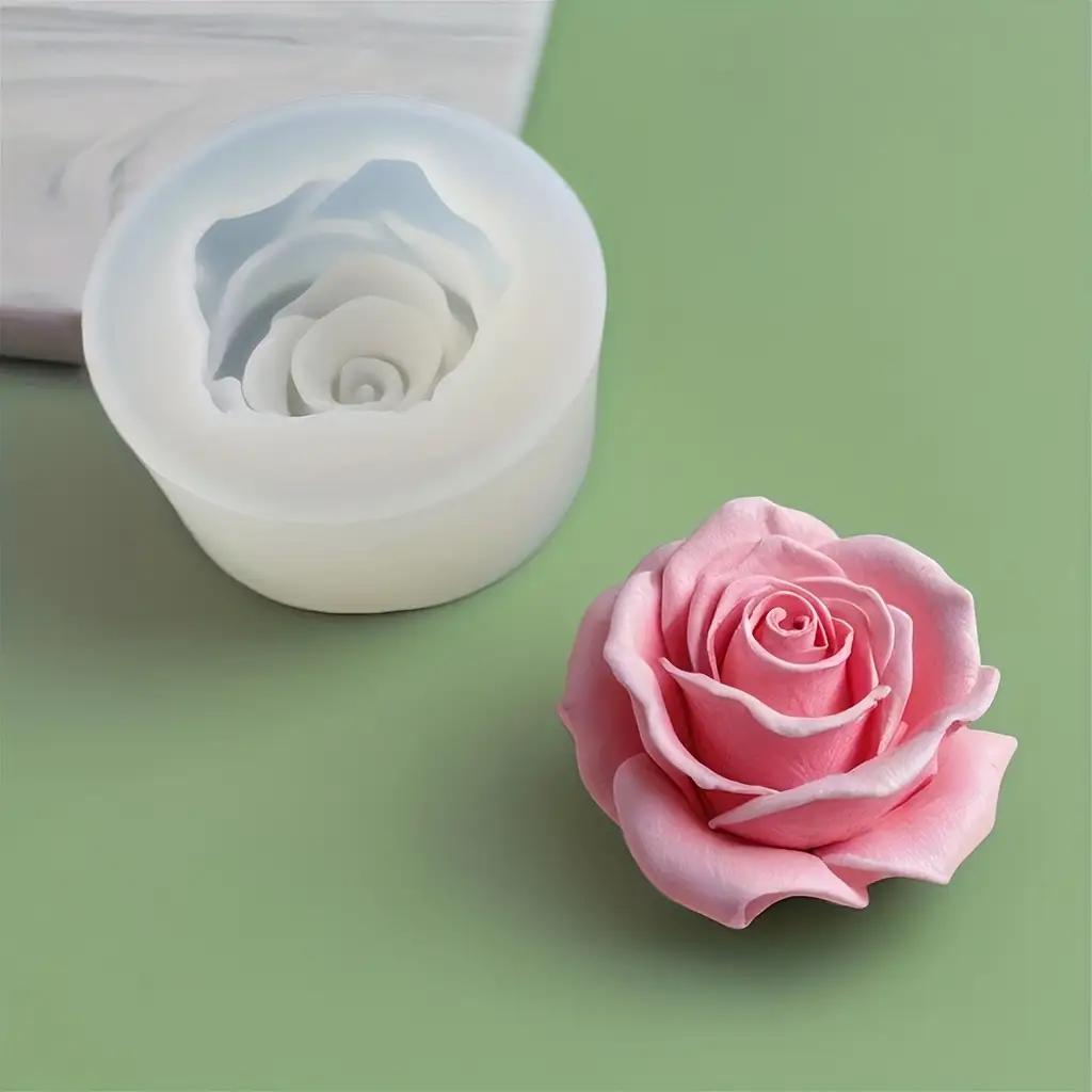 1 Rose Silicone Candle Mold -  - đánh giá và giá Flower Preservation Resin