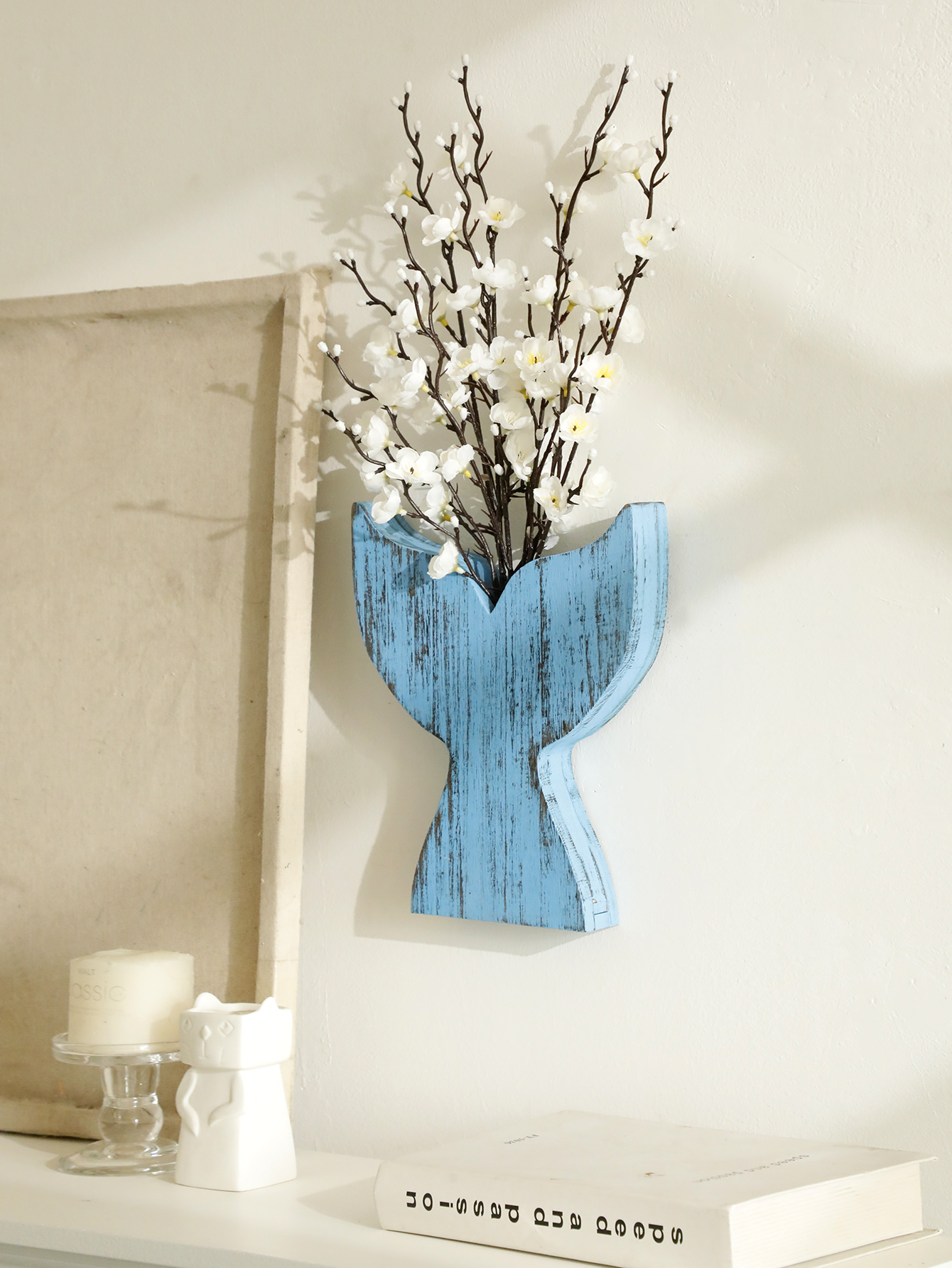 Nautical Wooden Vase Whale Tai - đánh giá và giá Dried Flower Bulk