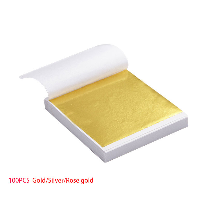 100pcs  Art Craft Design Paper - đánh giá và giá Gold Foil Flakes