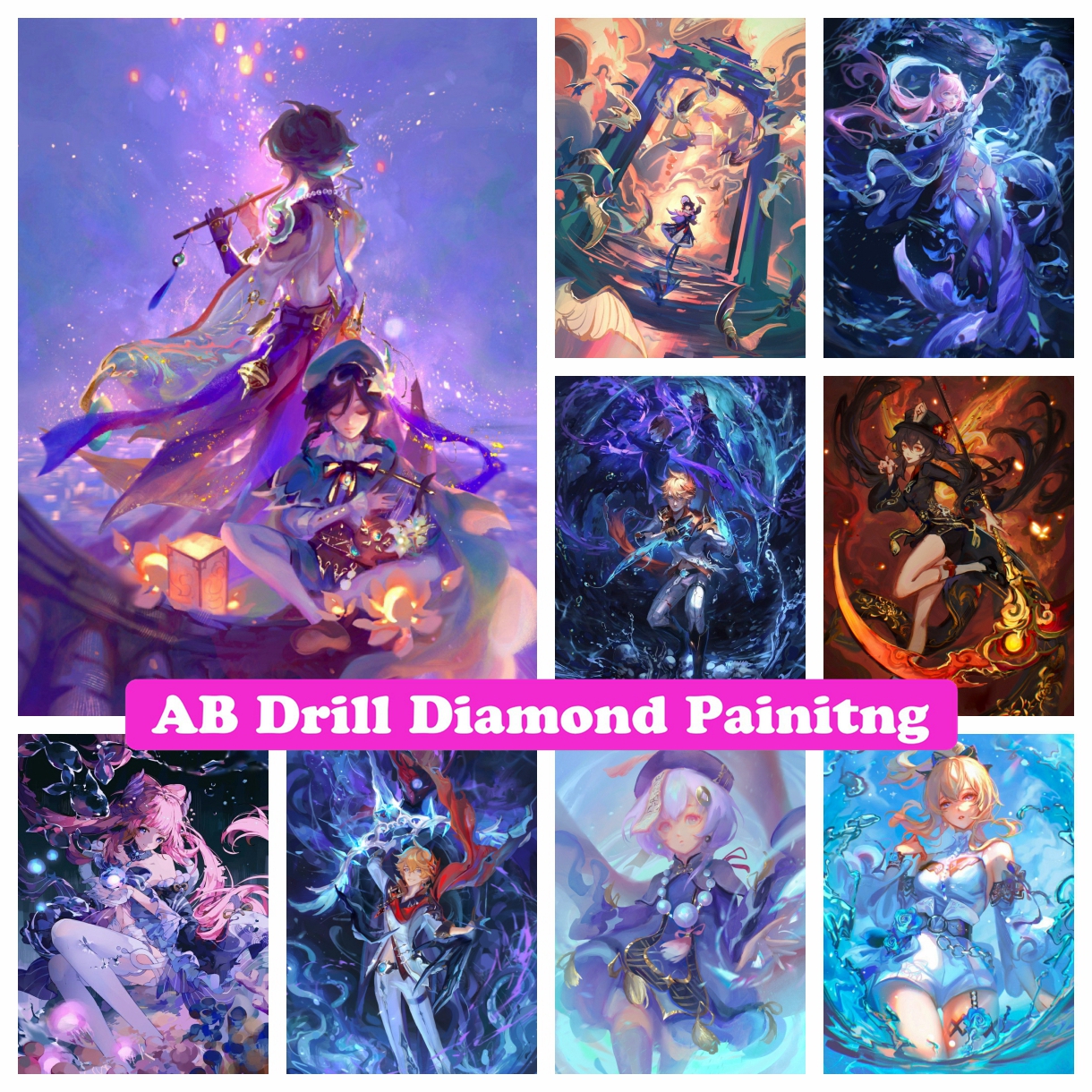 Genshin Impact Anime Zhong Qi  - đánh giá và giá Resin Craft Genshin
