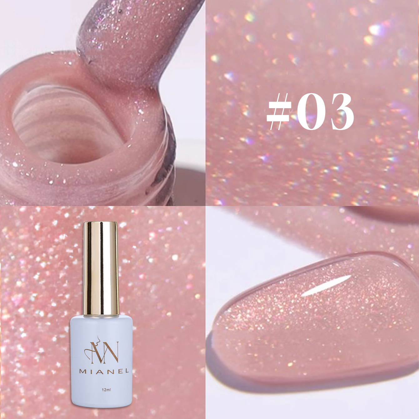 MIANEL 12ML 1PCS Fugitive Whit - đánh giá và giá Resin Glitter Pack