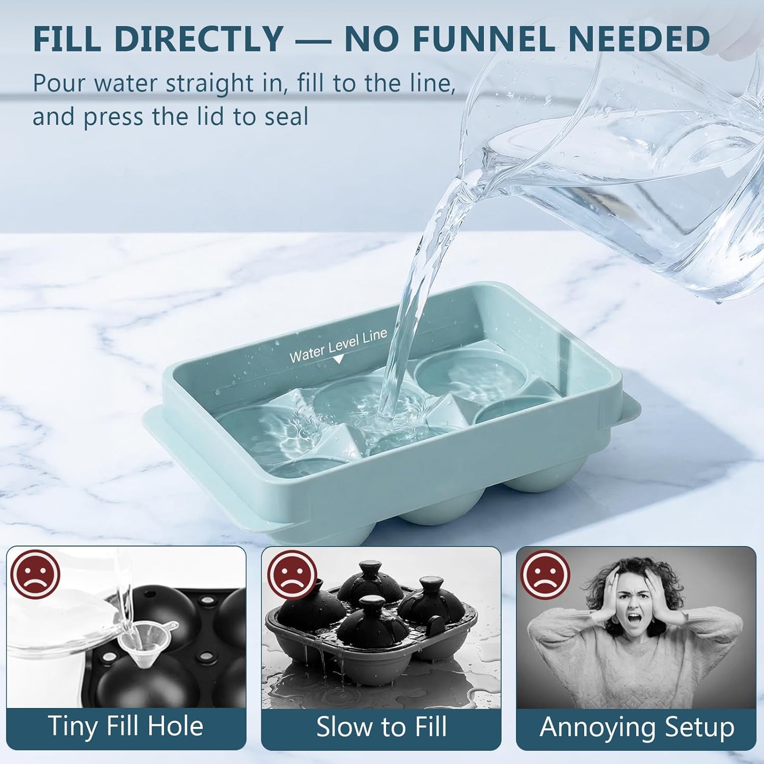 Large Round Ice Cube Trays for - đánh giá và giá Coaster Mold Round