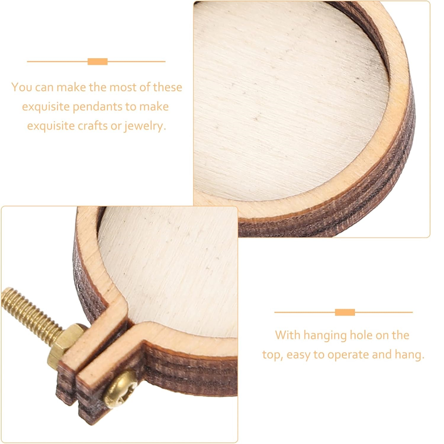10PCS Mini Embroidery Hoop Woo - đánh giá và giá Wood Ring Blank