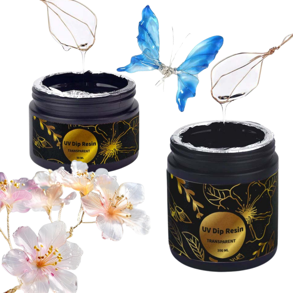 UV DIP Resin Glue Set 50/100ml - đánh giá và giá Flower Preservation Resin
