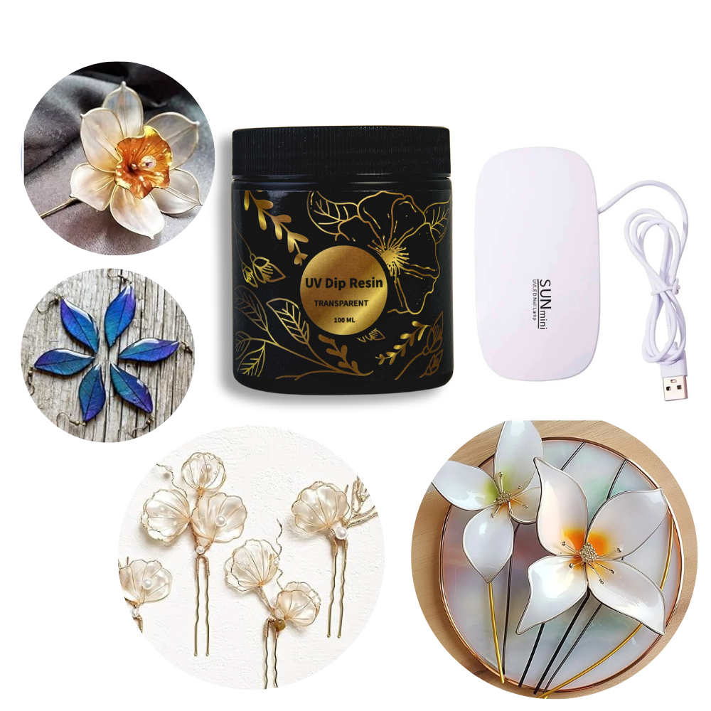 UV DIP Resin Glue Set 50/100ml - đánh giá và giá Flower Preservation Resin