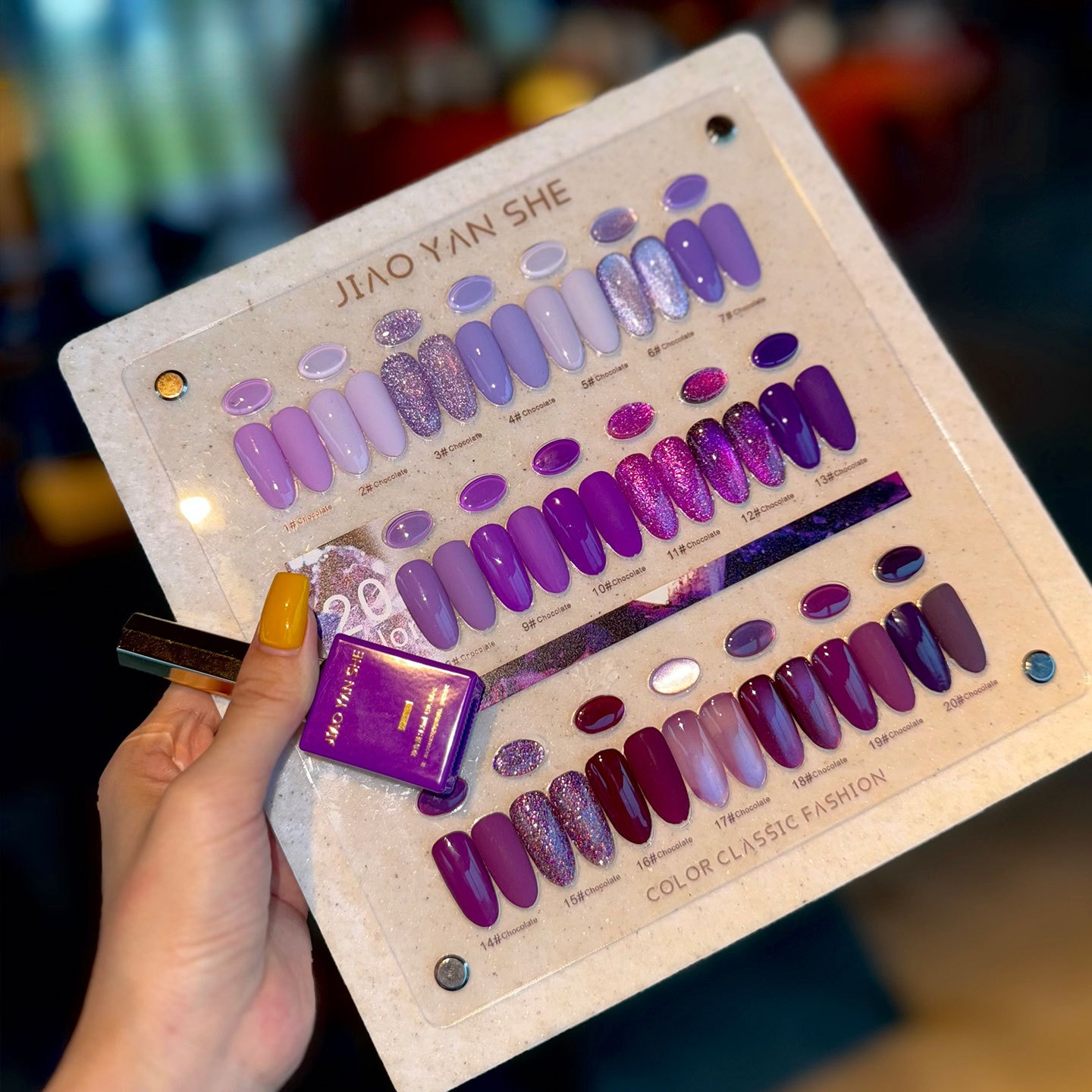 20Pcs/Set Purple Green Blue Co - đánh giá và giá Resin Glitter Pack