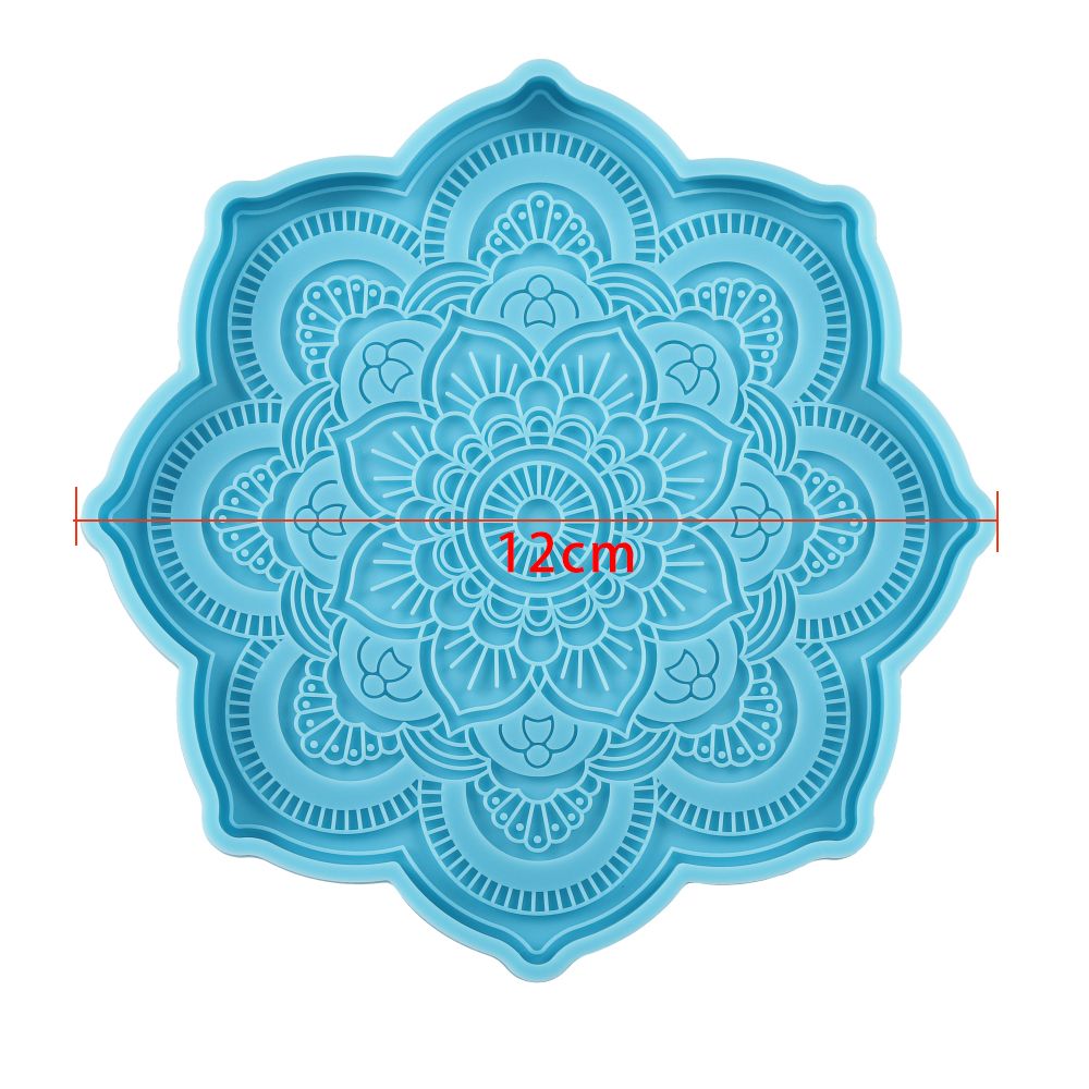 Mandala Coaster Silicone Mold  - đánh giá và giá Coaster Mold Round