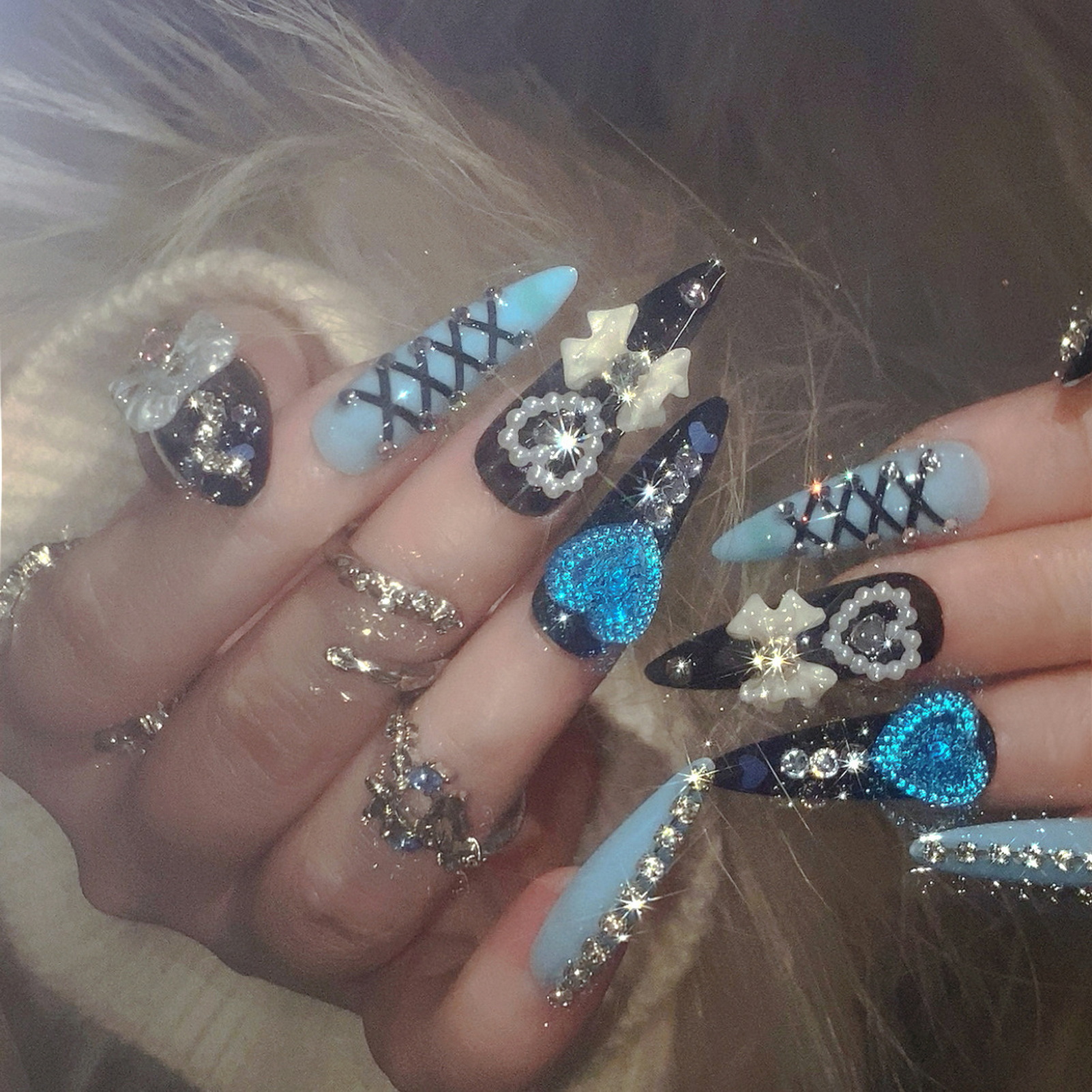 24pcs 3D Bow Decor False Nails - đánh giá và giá Resin Craft Material
