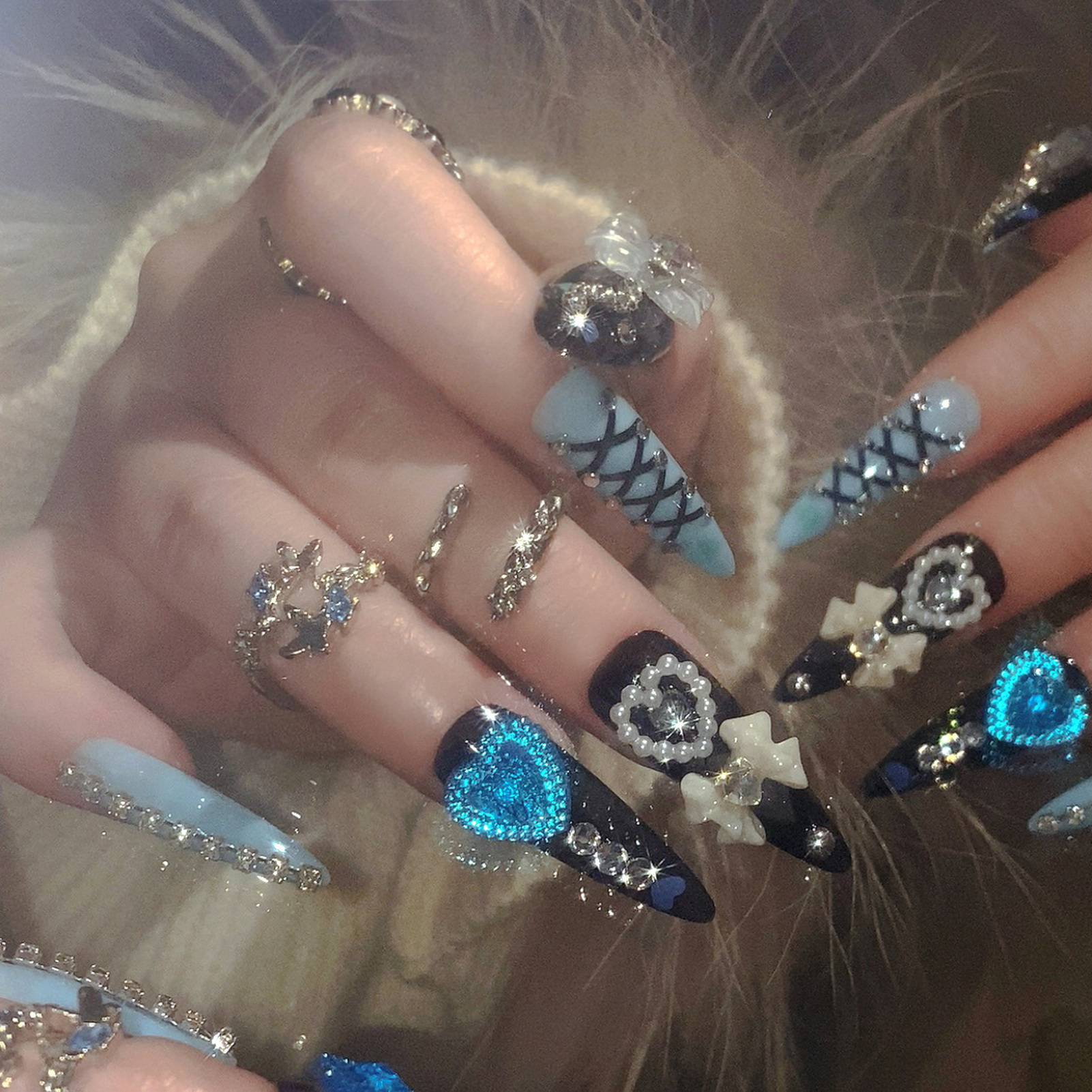 24pcs 3D Bow Decor False Nails - đánh giá và giá Resin Craft Material