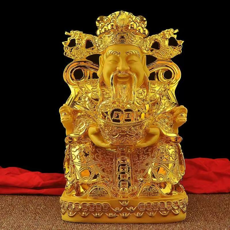 Feng Shui Gold God of Wealth L - đánh giá và giá Resin Crafts