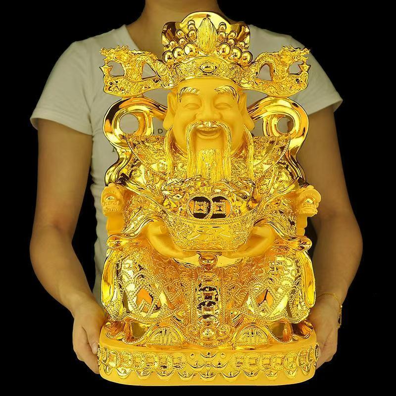 Feng Shui Gold God of Wealth L - đánh giá và giá Resin Crafts