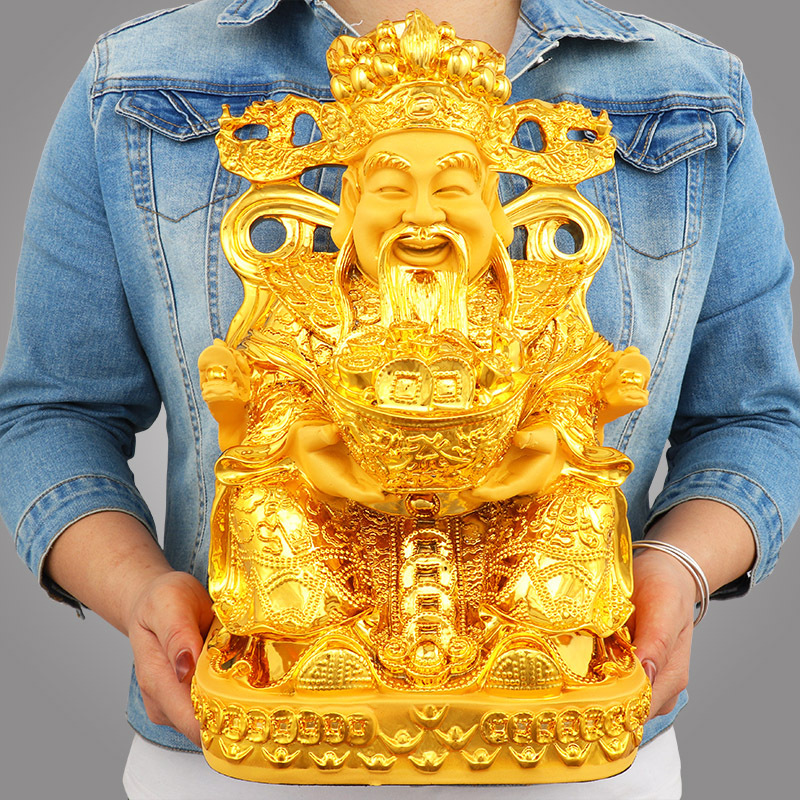 Feng Shui Gold God of Wealth L - đánh giá và giá Resin Crafts