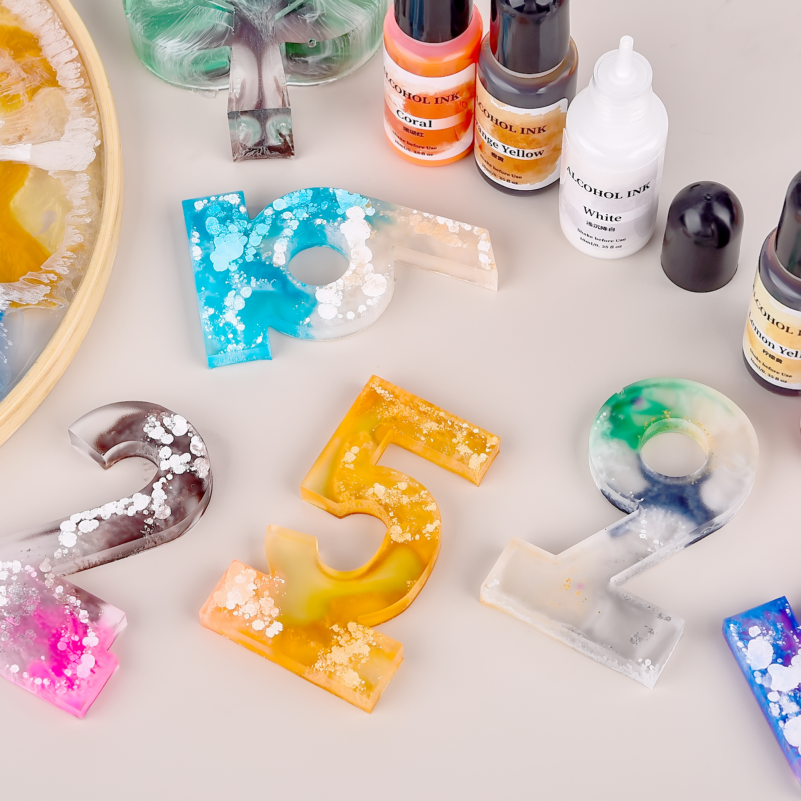 1set Art Ink Alcohol Epoxy Res - đánh giá và giá Resin Dye Alcohol