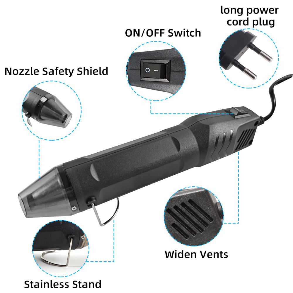 300°C 220V Hot Air Gun DIY Too - đánh giá và giá Heat Gun Small