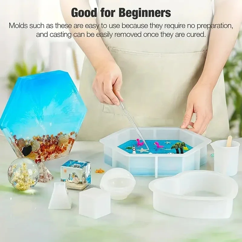 3/7pc Large Silicone Resin Mol - đánh giá và giá Flower Preservation Resin