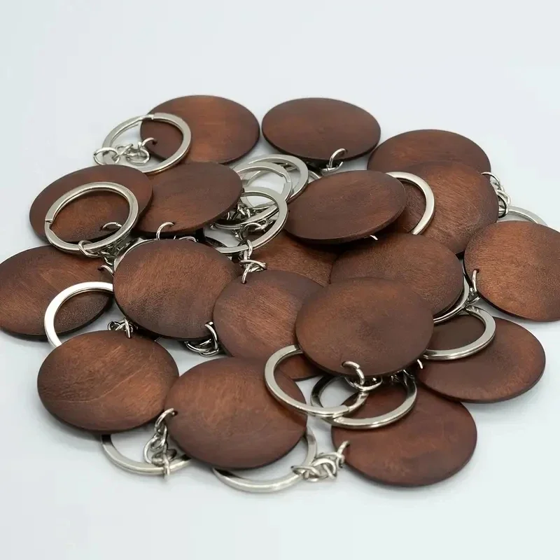 10Pcs Wooden Keychains Vintage - đánh giá và giá Wood Ring Blank