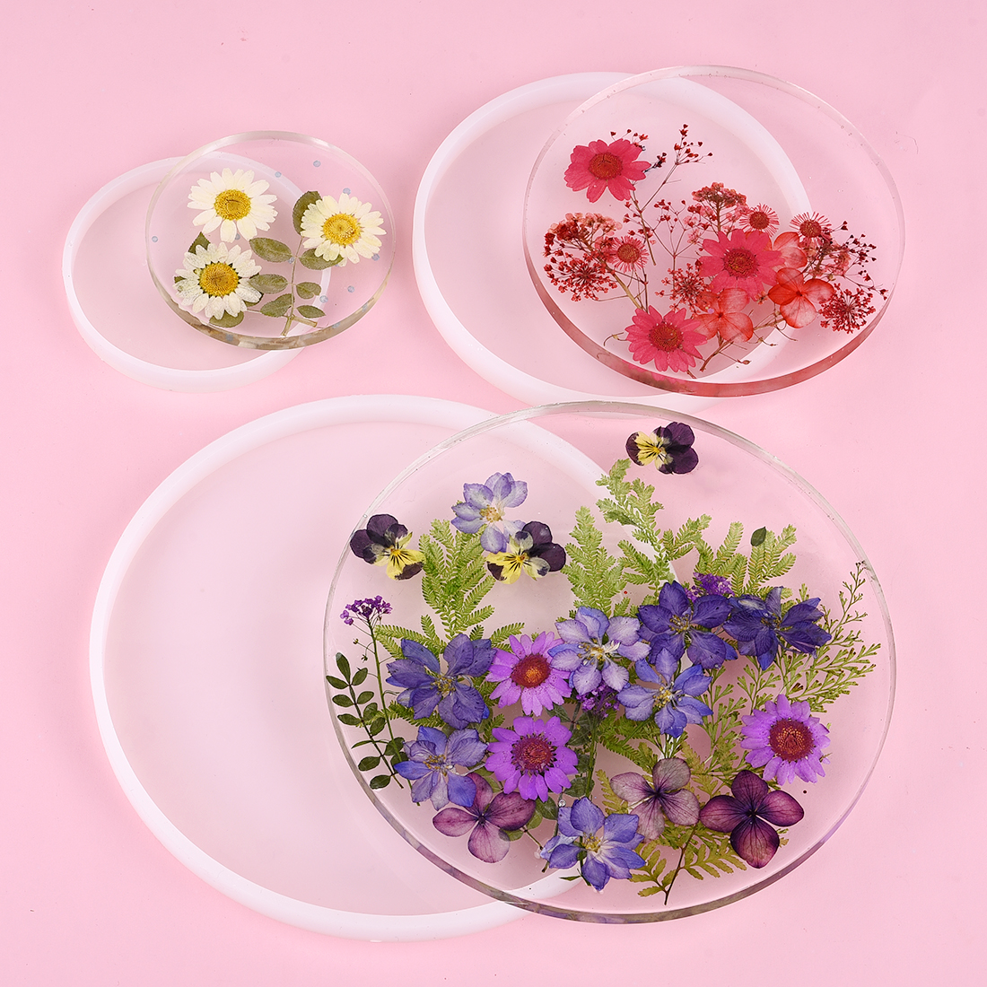 DIY Round Square Rectangle Sha - đánh giá và giá Coaster Mold Round