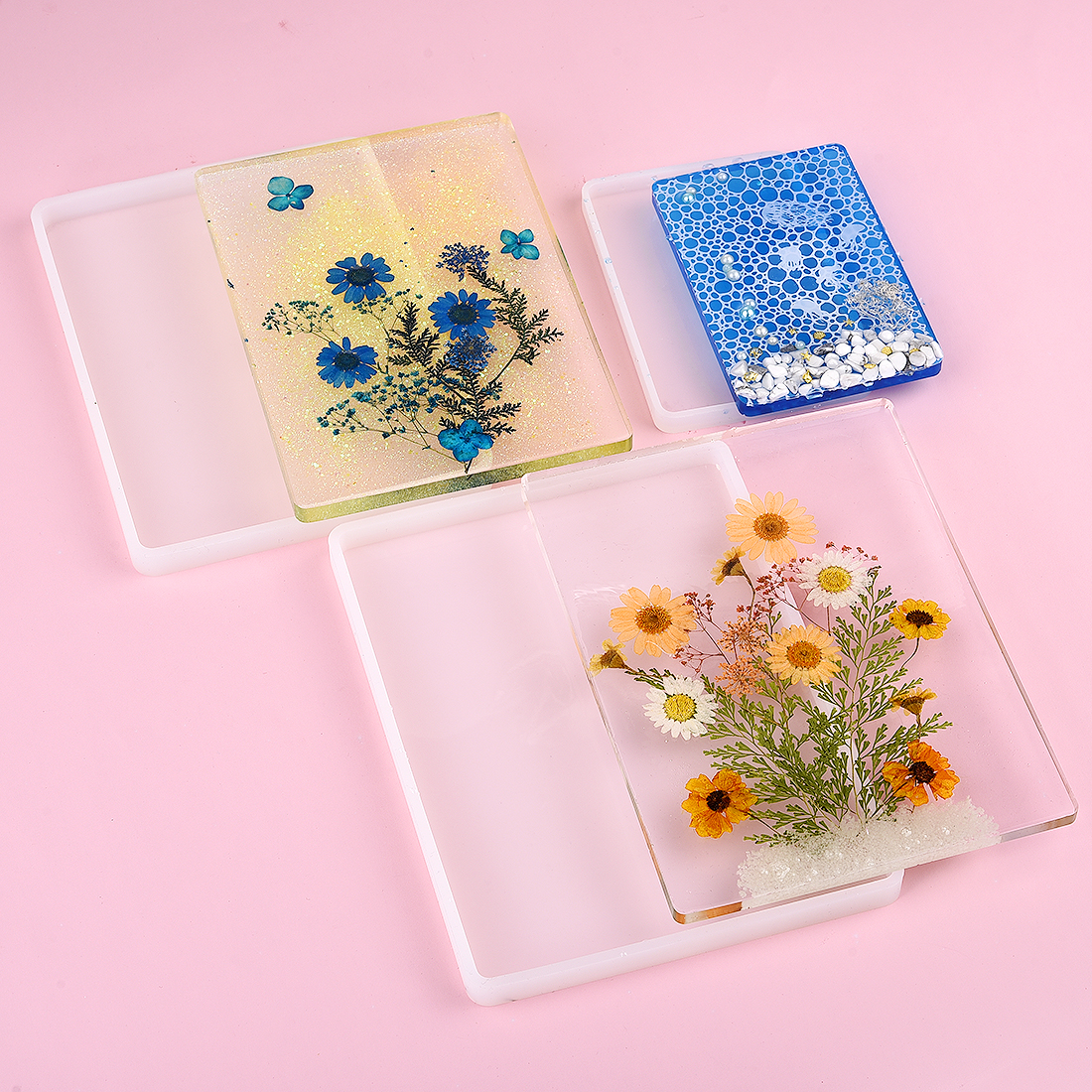DIY Round Square Rectangle Sha - đánh giá và giá Coaster Mold Round