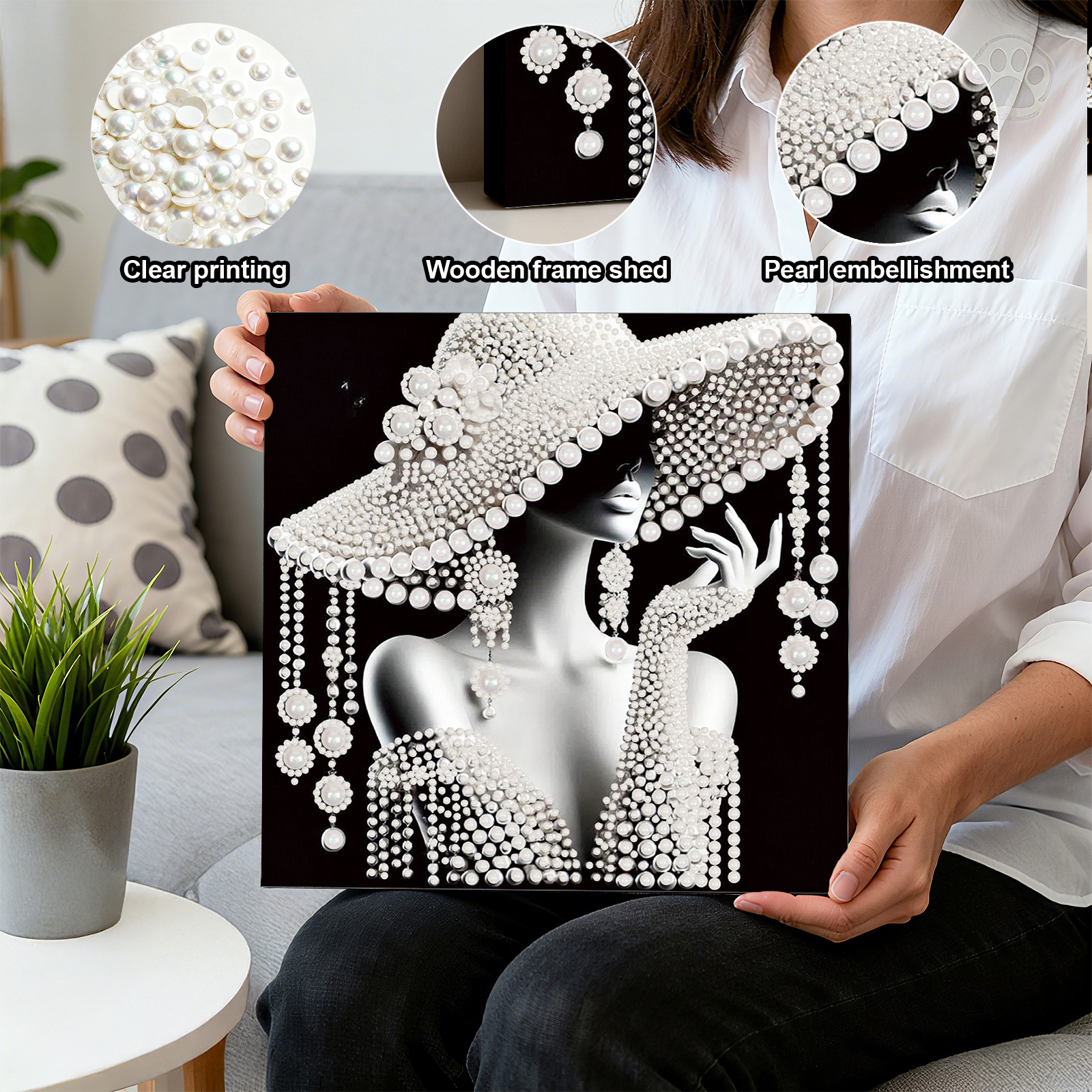 DIY Ladies Pearl Painting Art  - đánh giá và giá Resin Craft For Beginners
