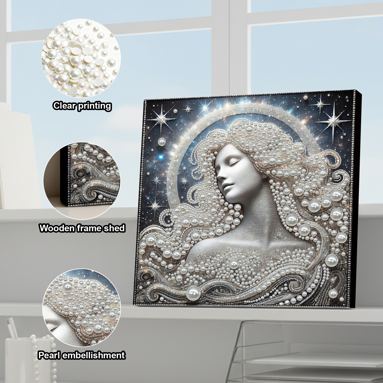 DIY Ladies Pearl Painting Art  - đánh giá và giá Resin Craft For Beginners