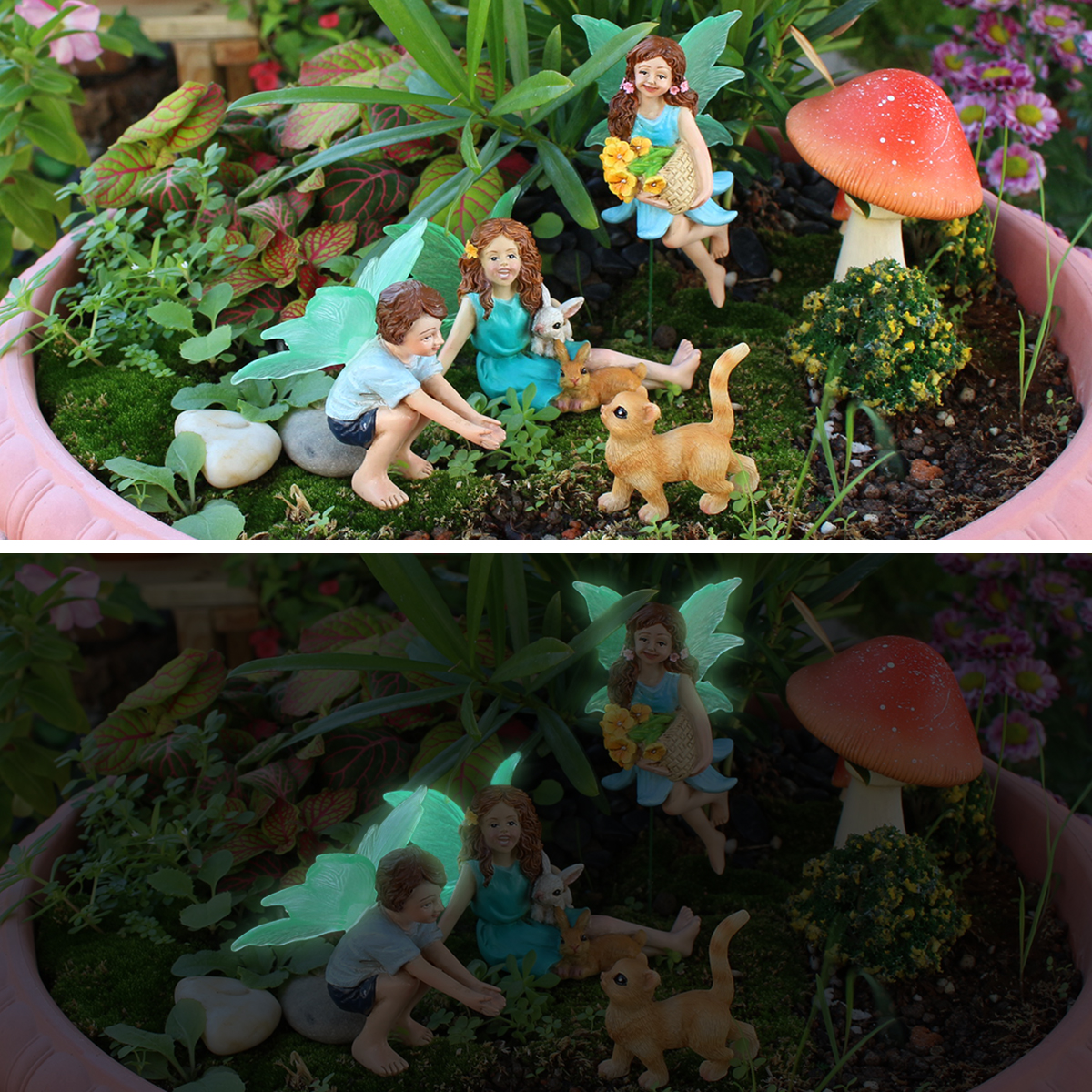 4pc Flower Fairy and Animal Pa - đánh giá và giá Resin Craft Material