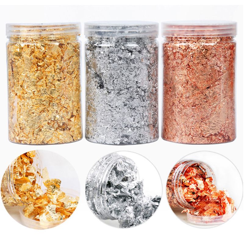 3Box Gold Leaf Flakes Foil Pap - đánh giá và giá Gold Foil Flakes