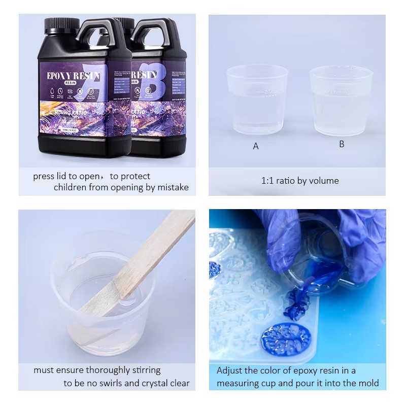 Easy Mix 1:1 Epoxy Resin Kit C - đánh giá và giá Gold Foil Flakes