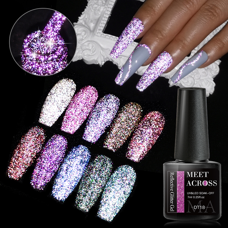 6Pcs Glitter Nail Gel Polish S - đánh giá và giá Resin Glitter Pack