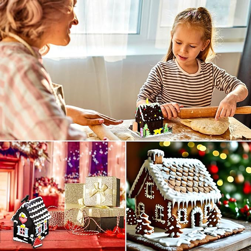 Christmas House Building block - đánh giá và giá Silicone Mold Tray