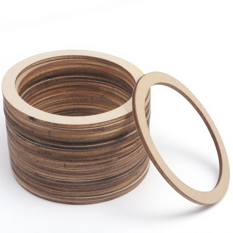 20Pcs Blank Wooden Circles Smo - đánh giá và giá Wood Ring Blank