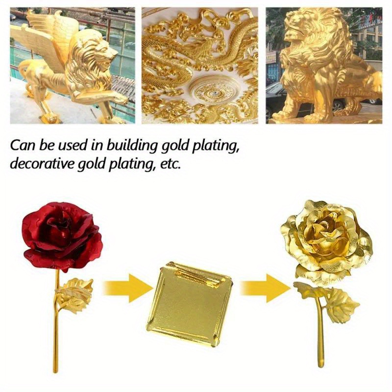 Aomily 9x9cm 100 Sheets Practi - đánh giá và giá Gold Foil Flakes