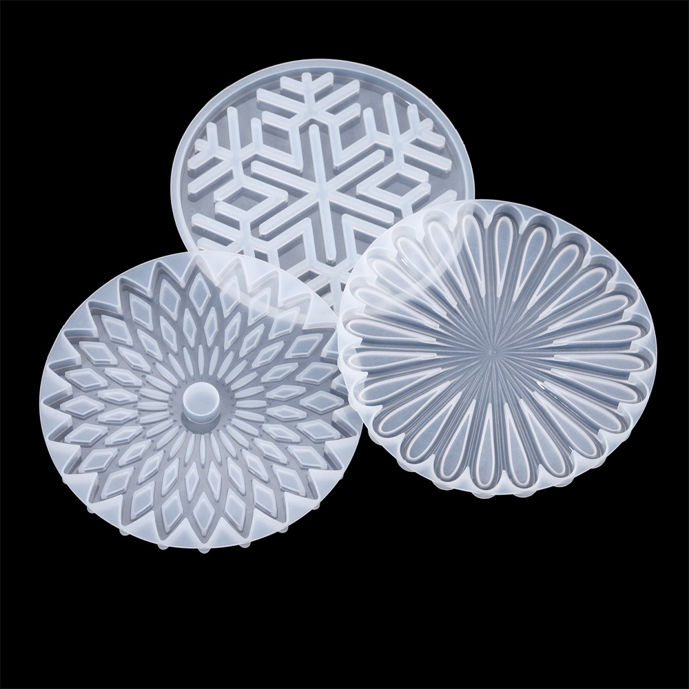 1Pcs Round Coaster Resin Silic - đánh giá và giá Coaster Mold Round