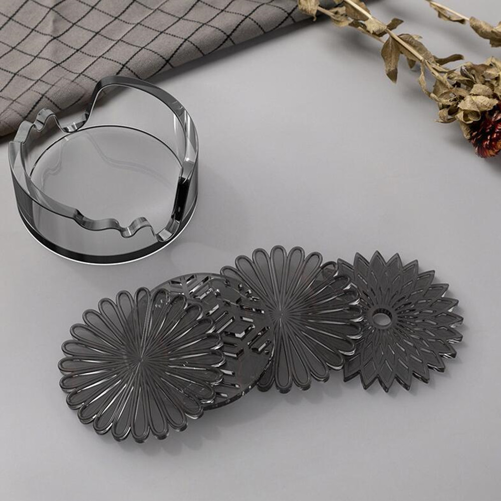 1Pcs Round Coaster Resin Silic - đánh giá và giá Coaster Mold Round