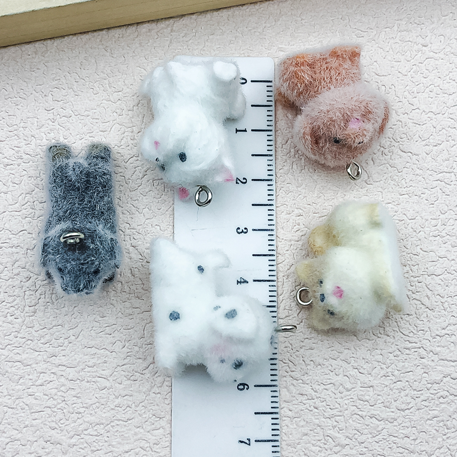 5pcs&1pc Flocked Resin Animal  - đánh giá và giá Resin Craft Material