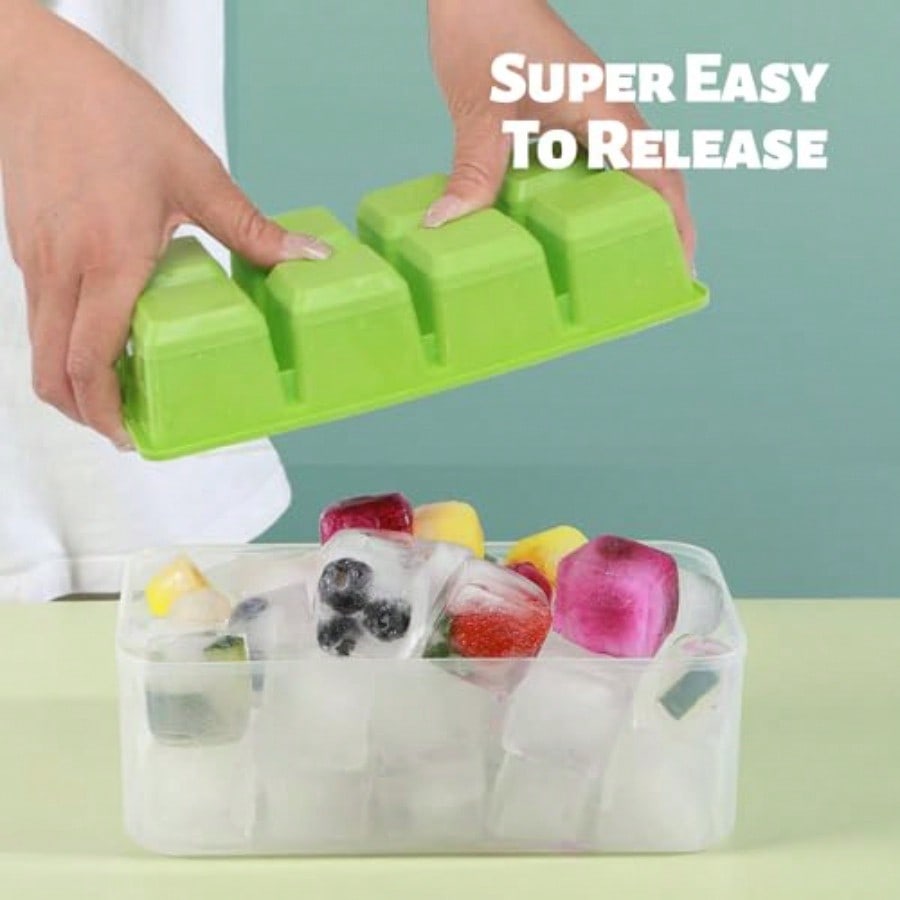Ice Trays For Freezer With Lid - đánh giá và giá Silicone Mold Tray