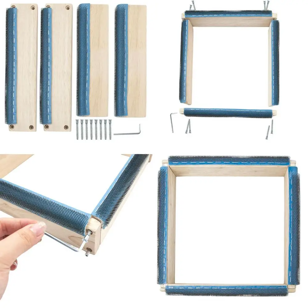 Punch Needle Frame Square Embr - đánh giá và giá Wood Ring Blank