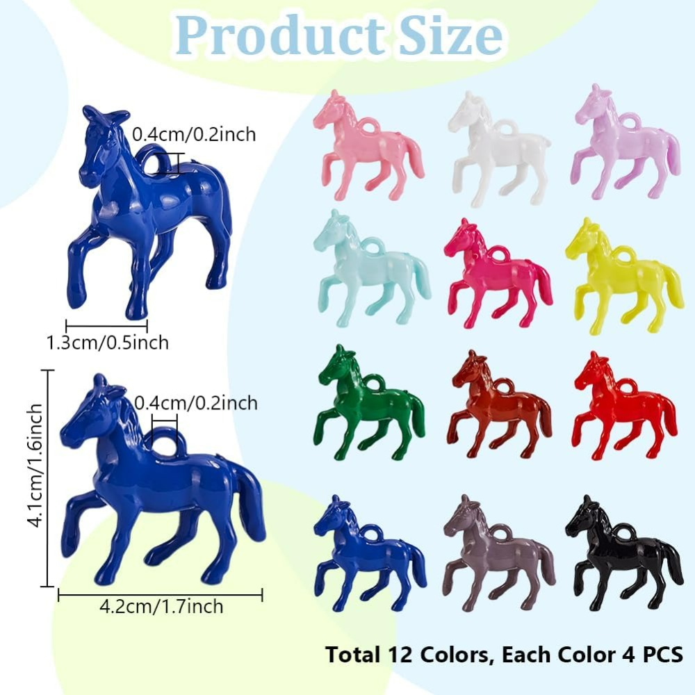 48pcs Opaque Acrylic Pendants  - đánh giá và giá Resin Crafts