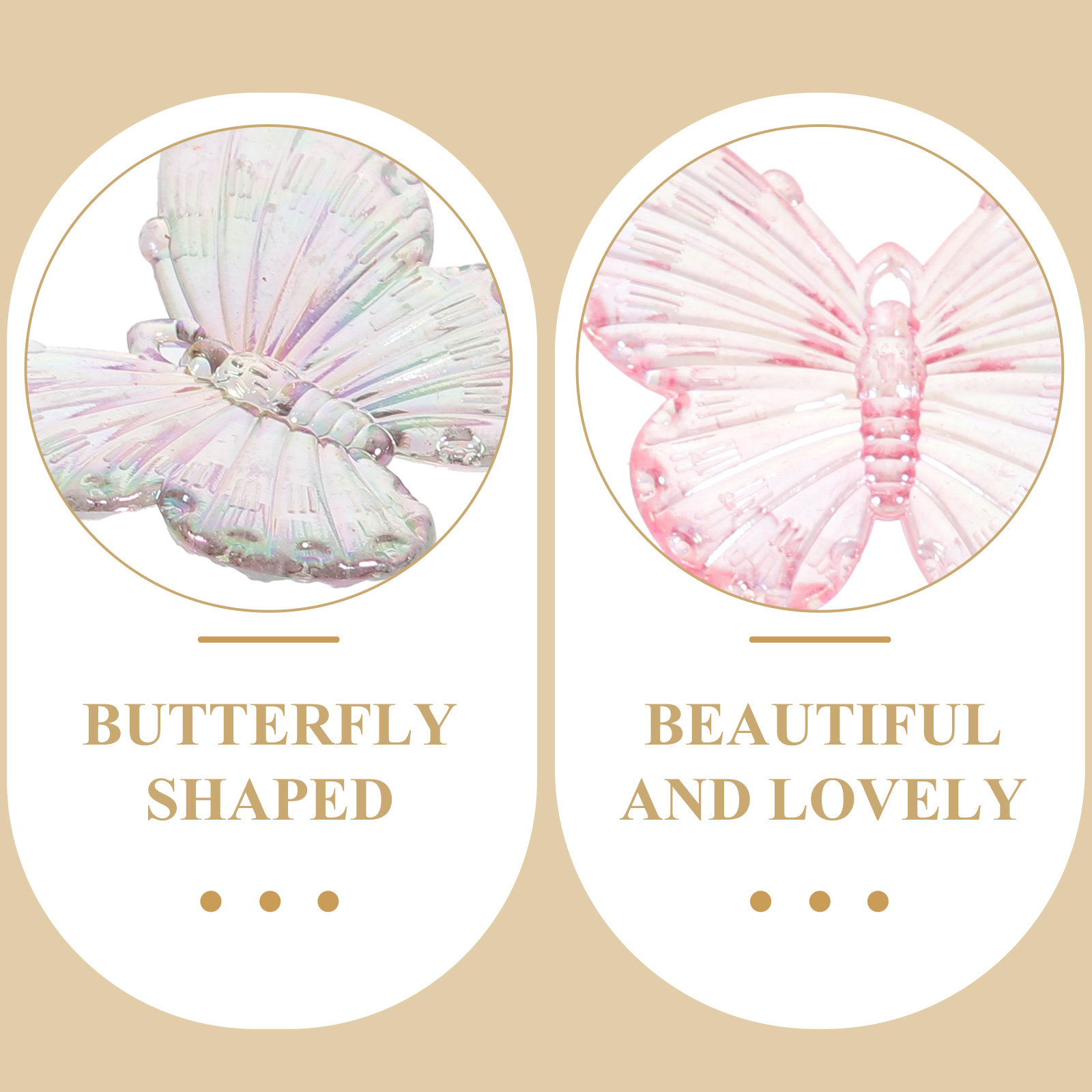 40Pcs Electroplated Butterflie - đánh giá và giá Resin Craft Supplies