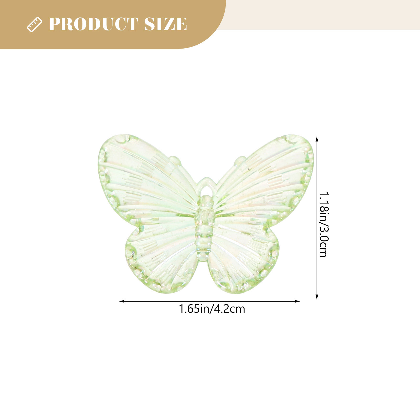 40Pcs Electroplated Butterflie - đánh giá và giá Resin Craft Supplies