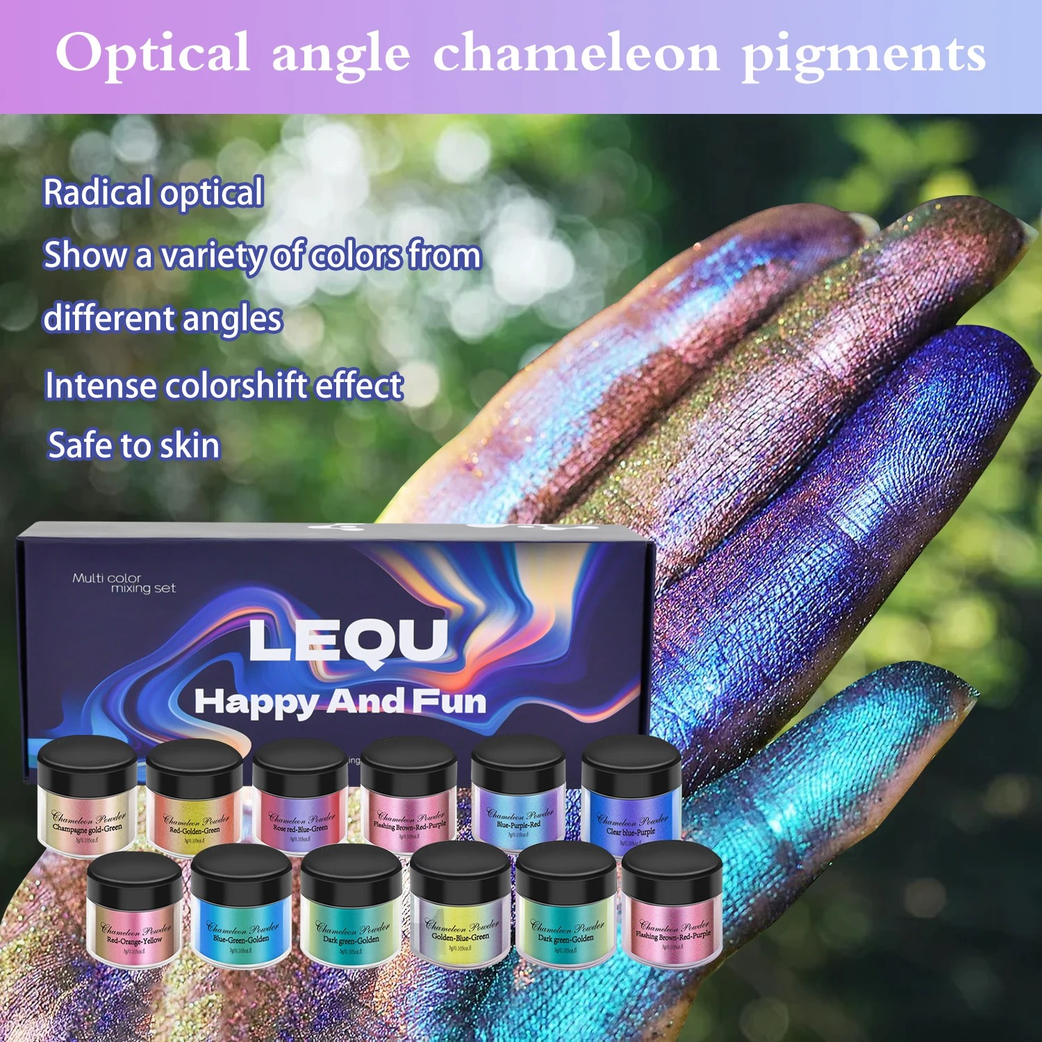 A set of chameleon pink nail c - đánh giá và giá Resin Glitter Pack
