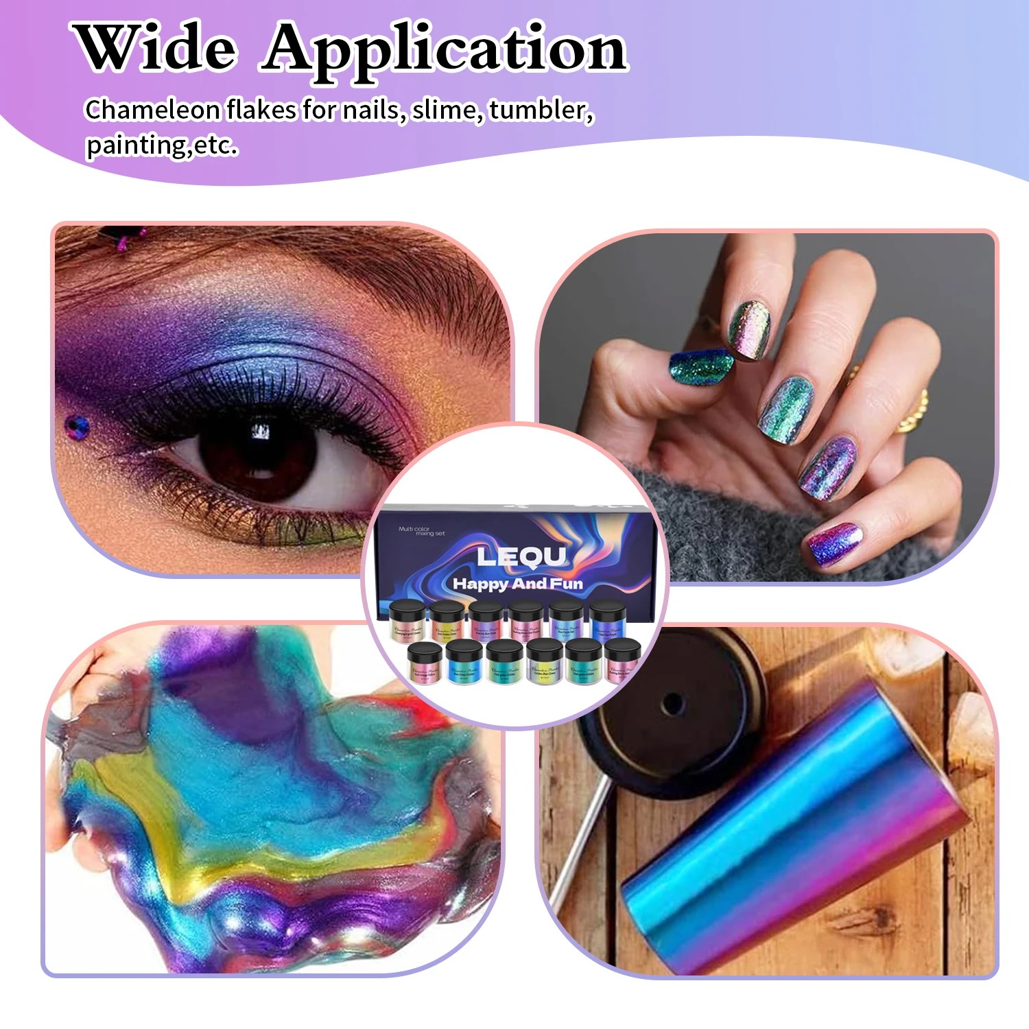 A set of chameleon pink nail c - đánh giá và giá Resin Glitter Pack