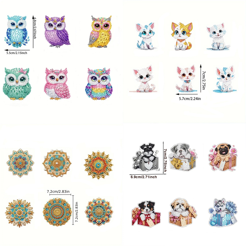 6-piece/set DIY Diamond Keycha - đánh giá và giá Resin Craft Ideas
