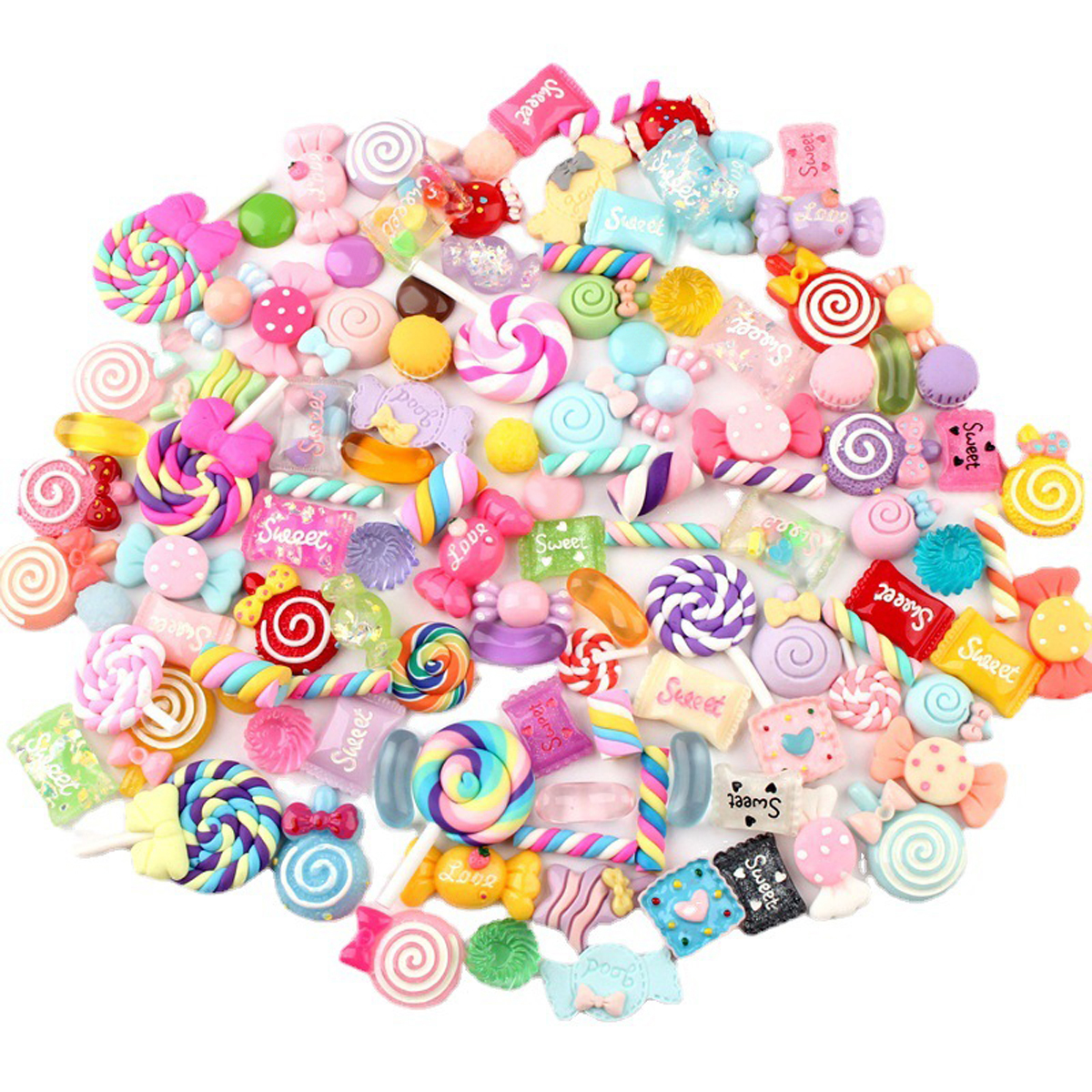 30pcs Random Candy Slime Charm - đánh giá và giá Resin Crafts