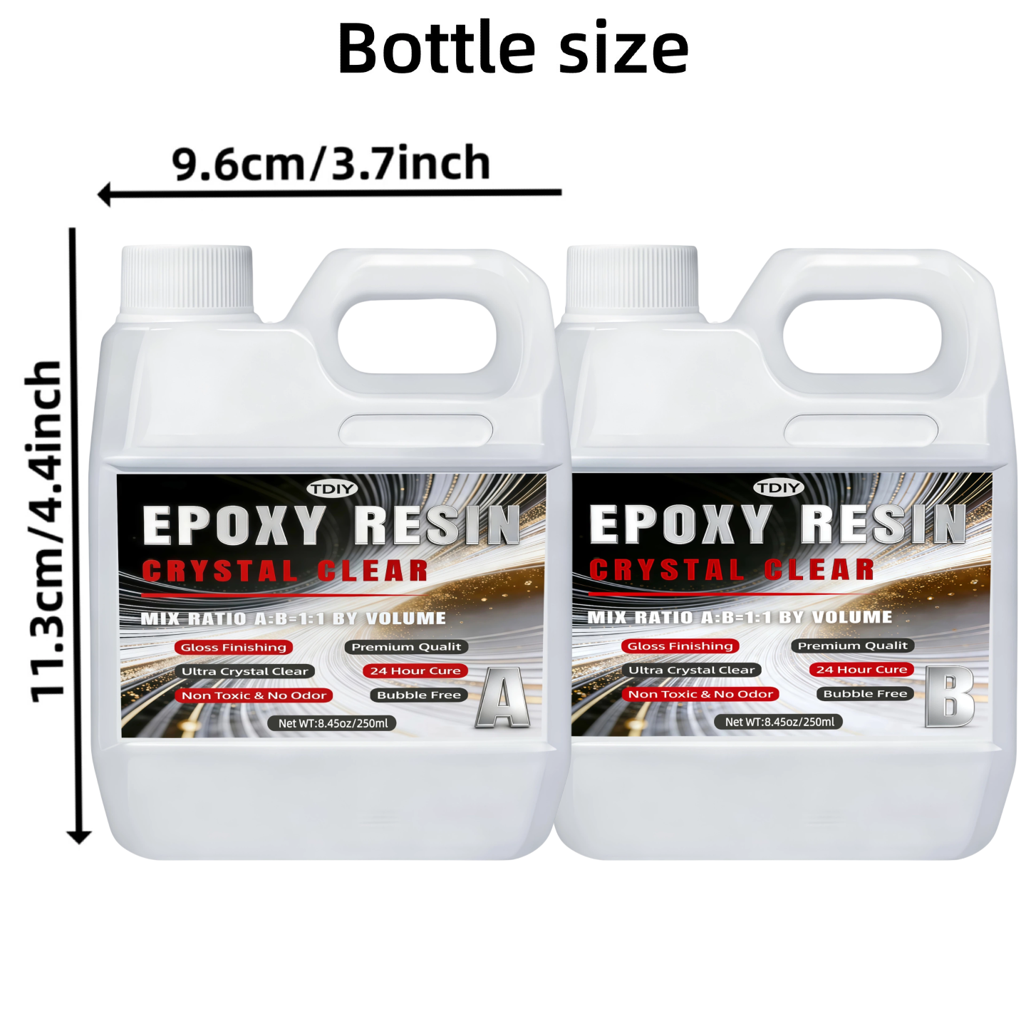 1:1 Crystal Clear Epoxy Resin  - đánh giá và giá Gold Foil Flakes