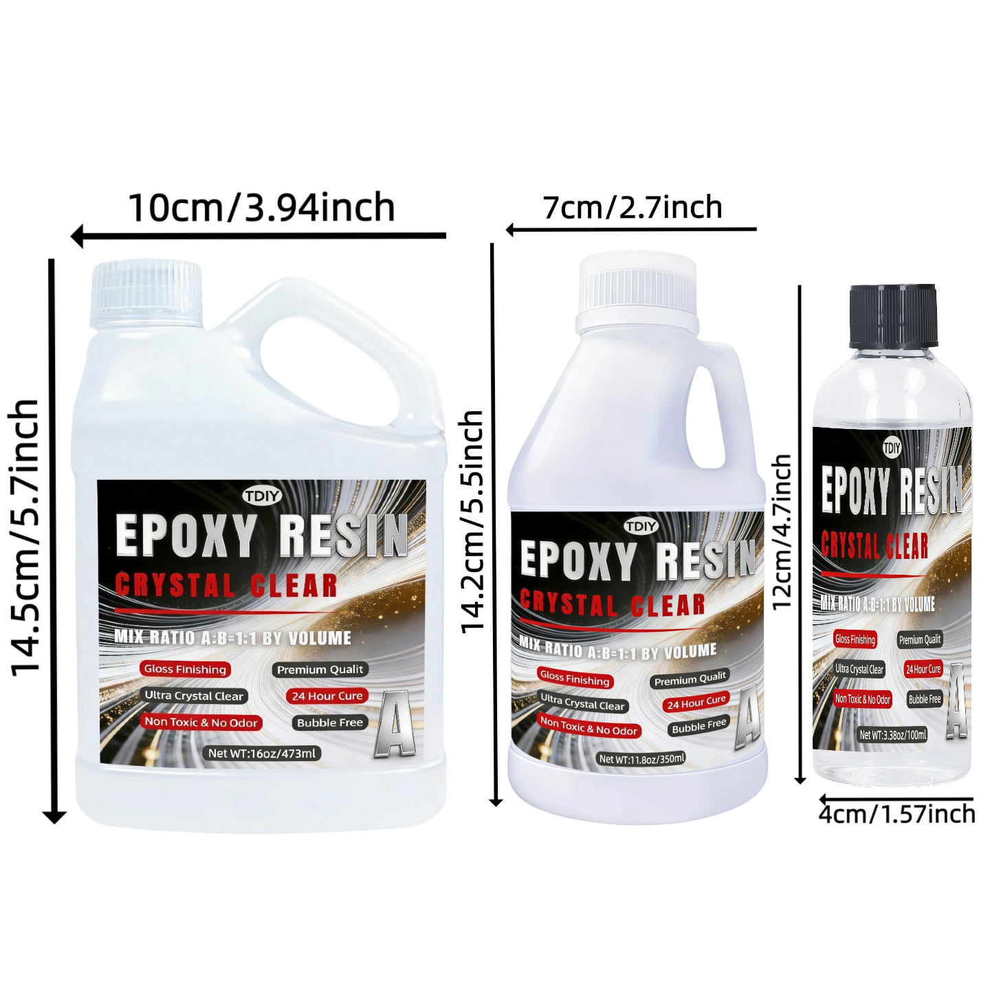 1:1 Crystal Clear Epoxy Resin  - đánh giá và giá Gold Foil Flakes