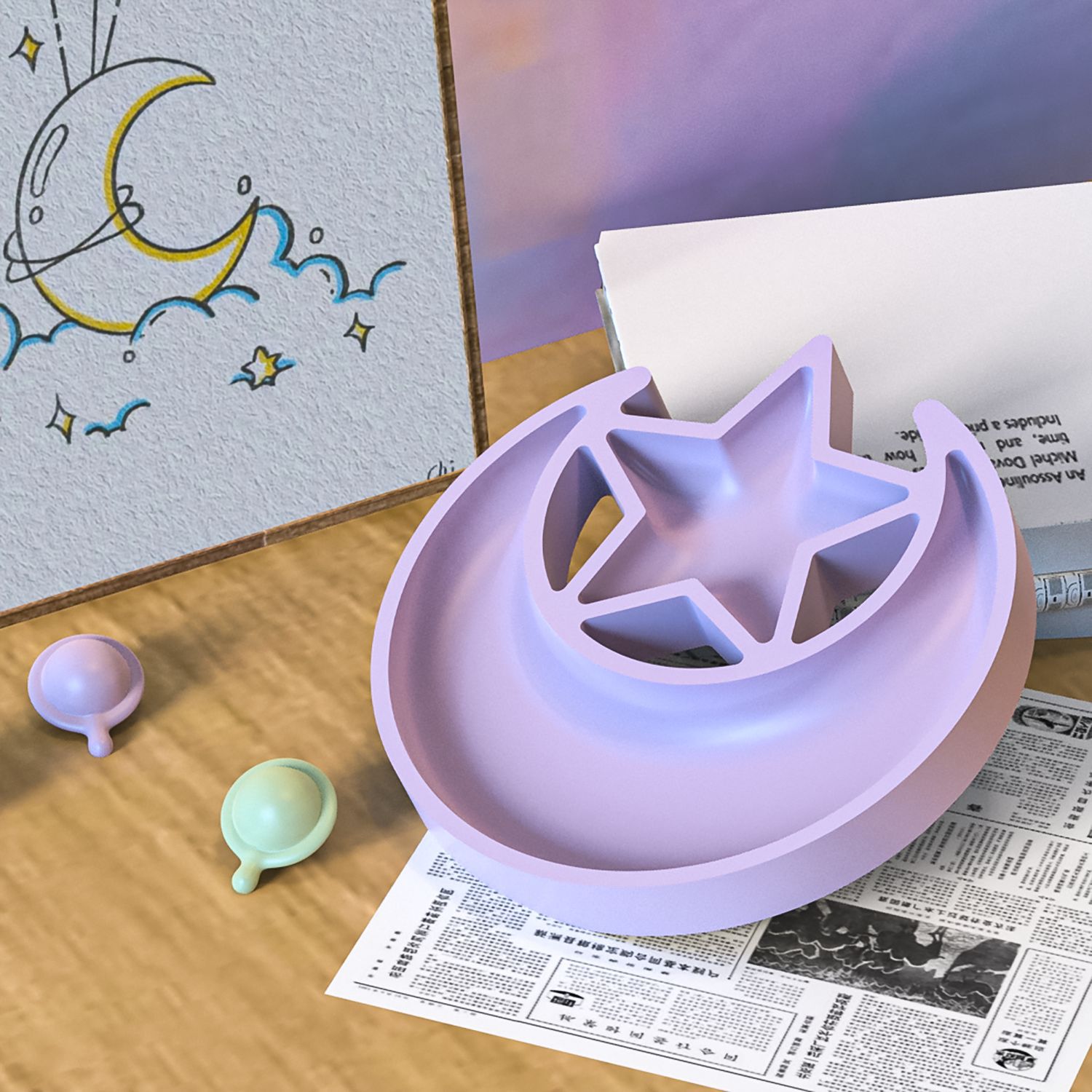DIY epoxy resin mold star and  - đánh giá và giá Silicone Mold Tray
