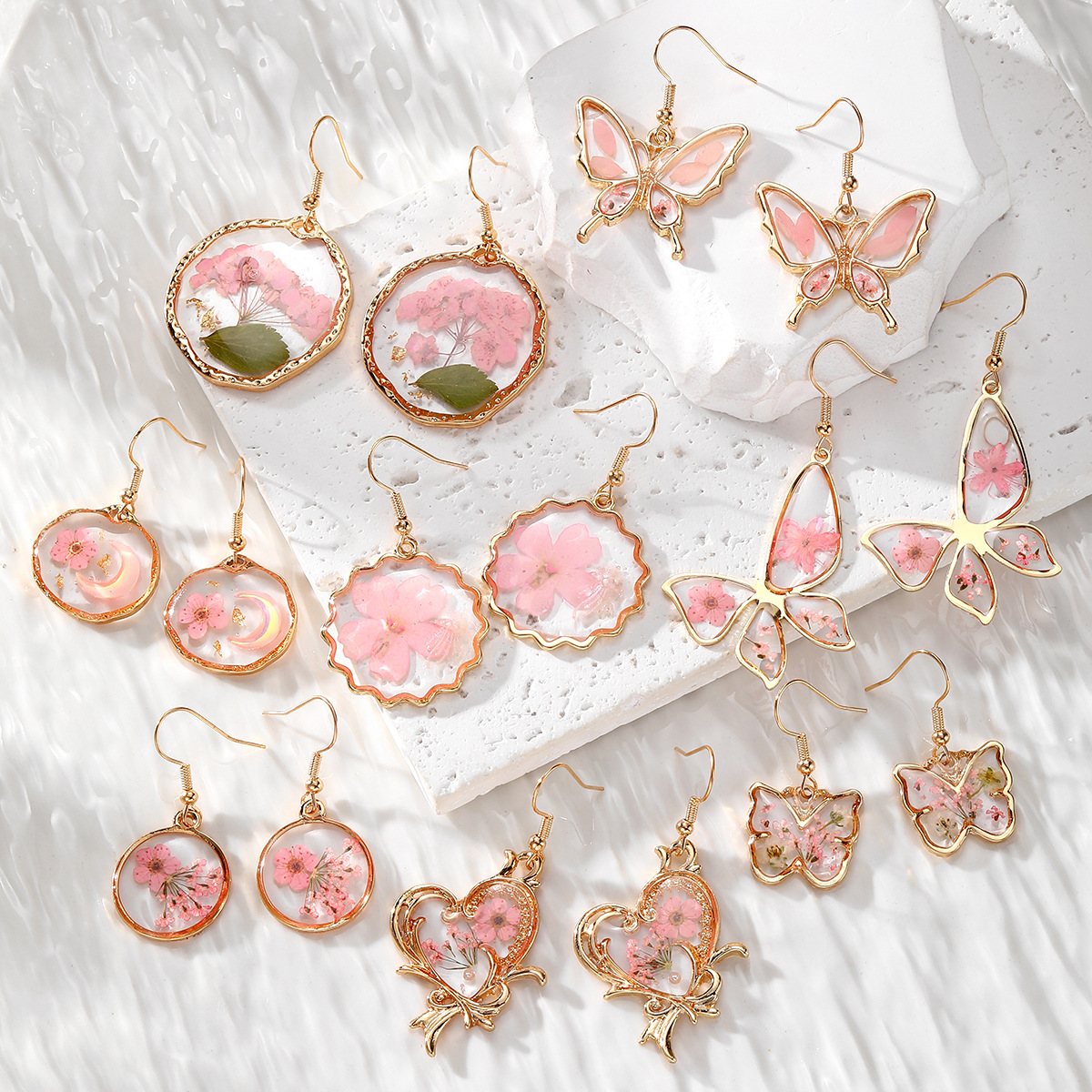 New Dried Flower Dangle Earrin - đánh giá và giá Dried Flower Bulk