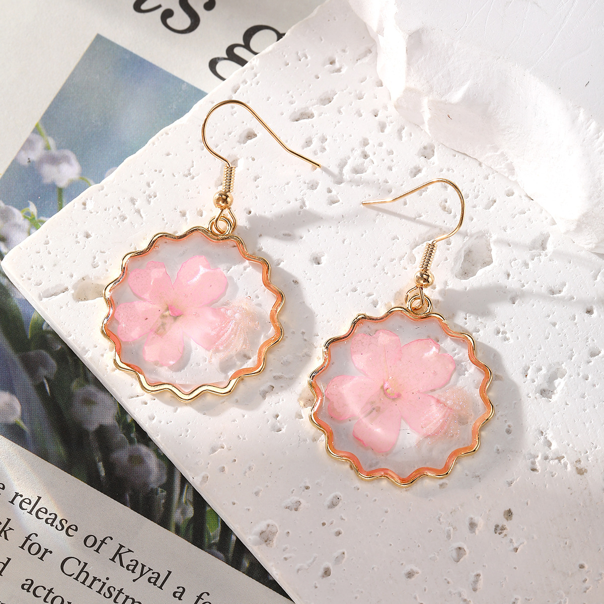 New Dried Flower Dangle Earrin - đánh giá và giá Dried Flower Bulk