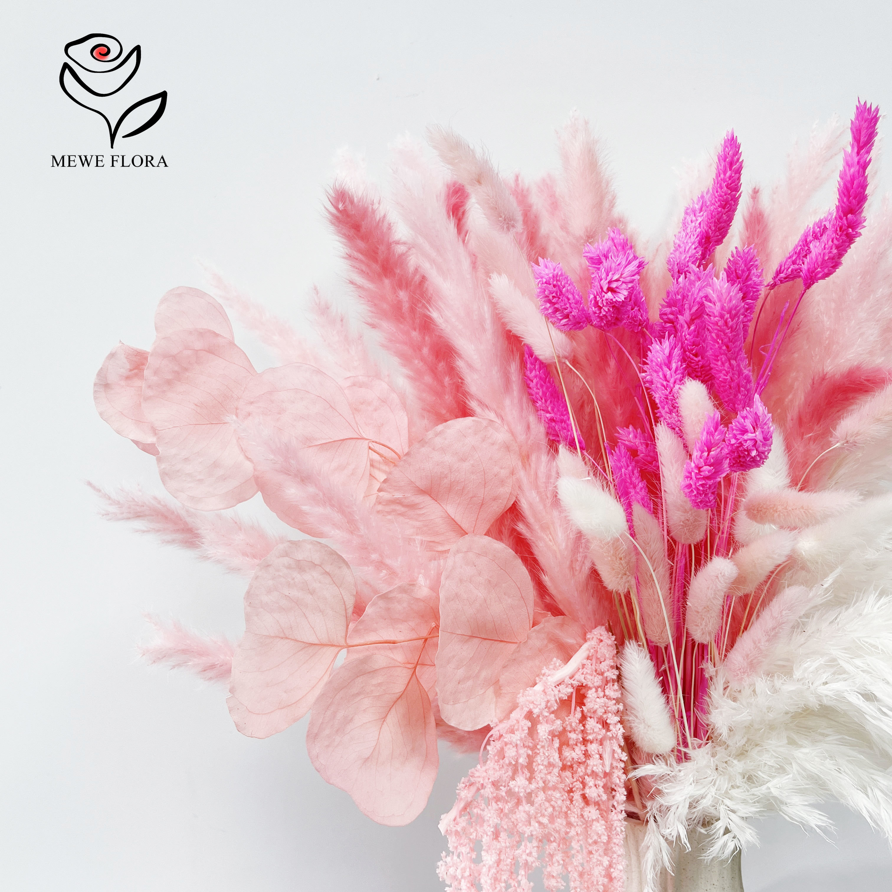 Natural Pampas Pink Dried Flow - đánh giá và giá Dried Flower Bulk